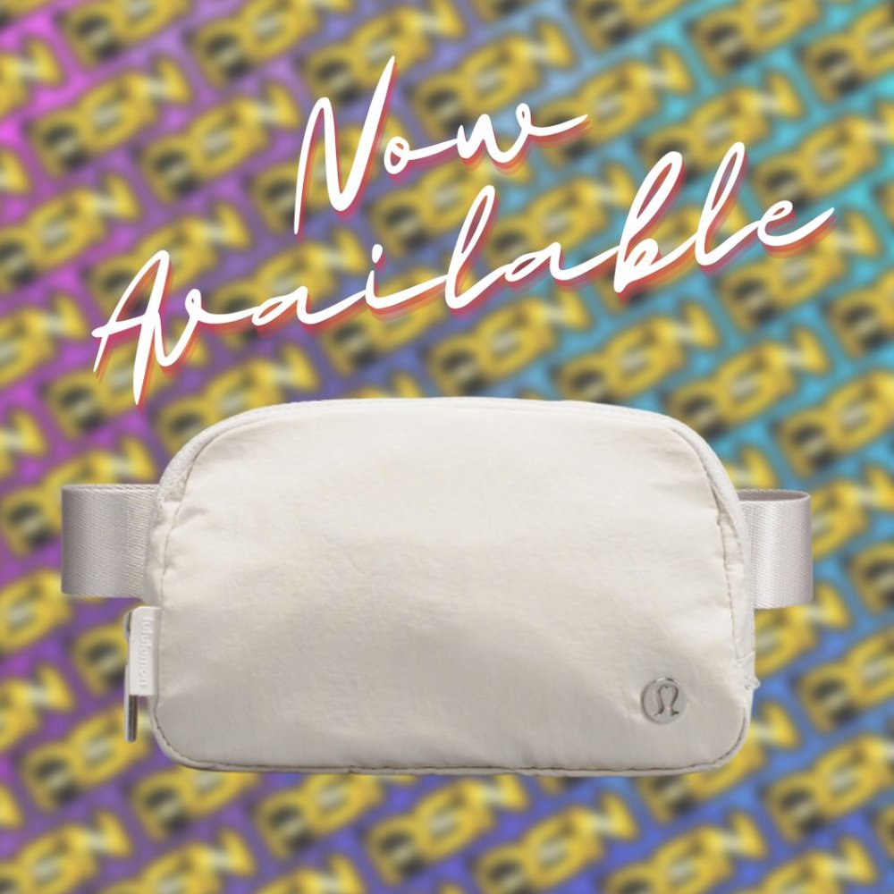 NWT lululemon Everywhere Belt Bag - White Opal